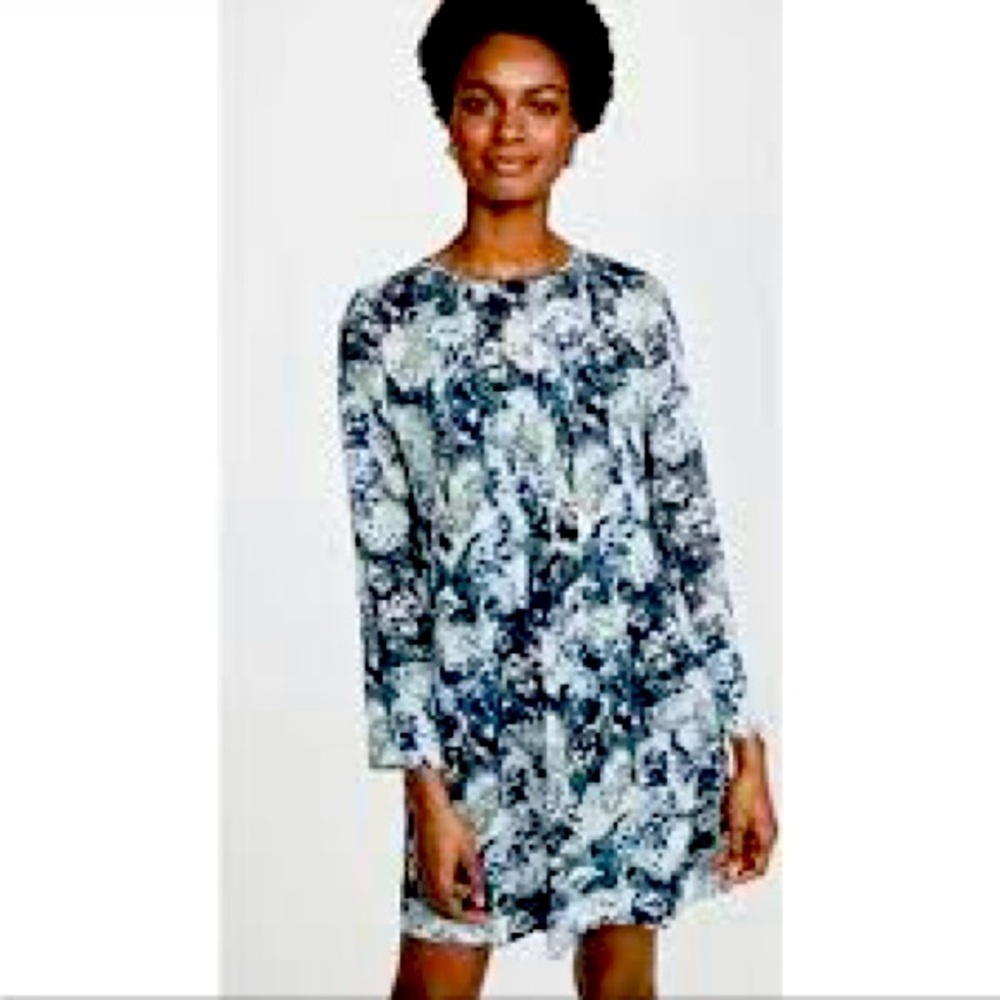 Club Monaco Delaynee Silk Floral Shift Dress size 6 & size 10
